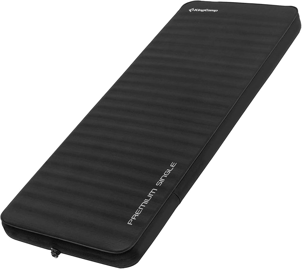 Self-Inflating Camping Sleeping Pad with 3D Sides, Black & Gray P15174