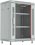15U Wall Mount Gray IT Network Server Rack Cabinet Enclosure 24 Inch Depth U39152