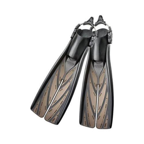 Silver Large Open Heel Split Fins S50757