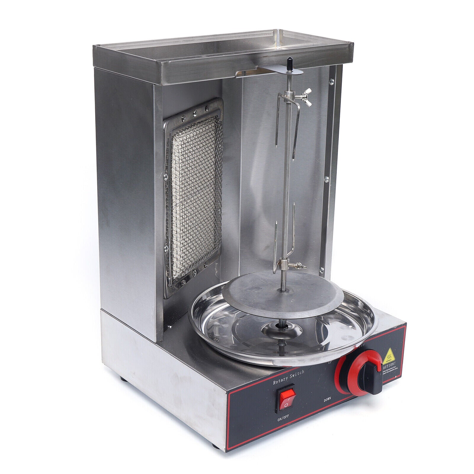 Stainless Steel Vertical Gas Broiler Shawarma Grill Machine B22304