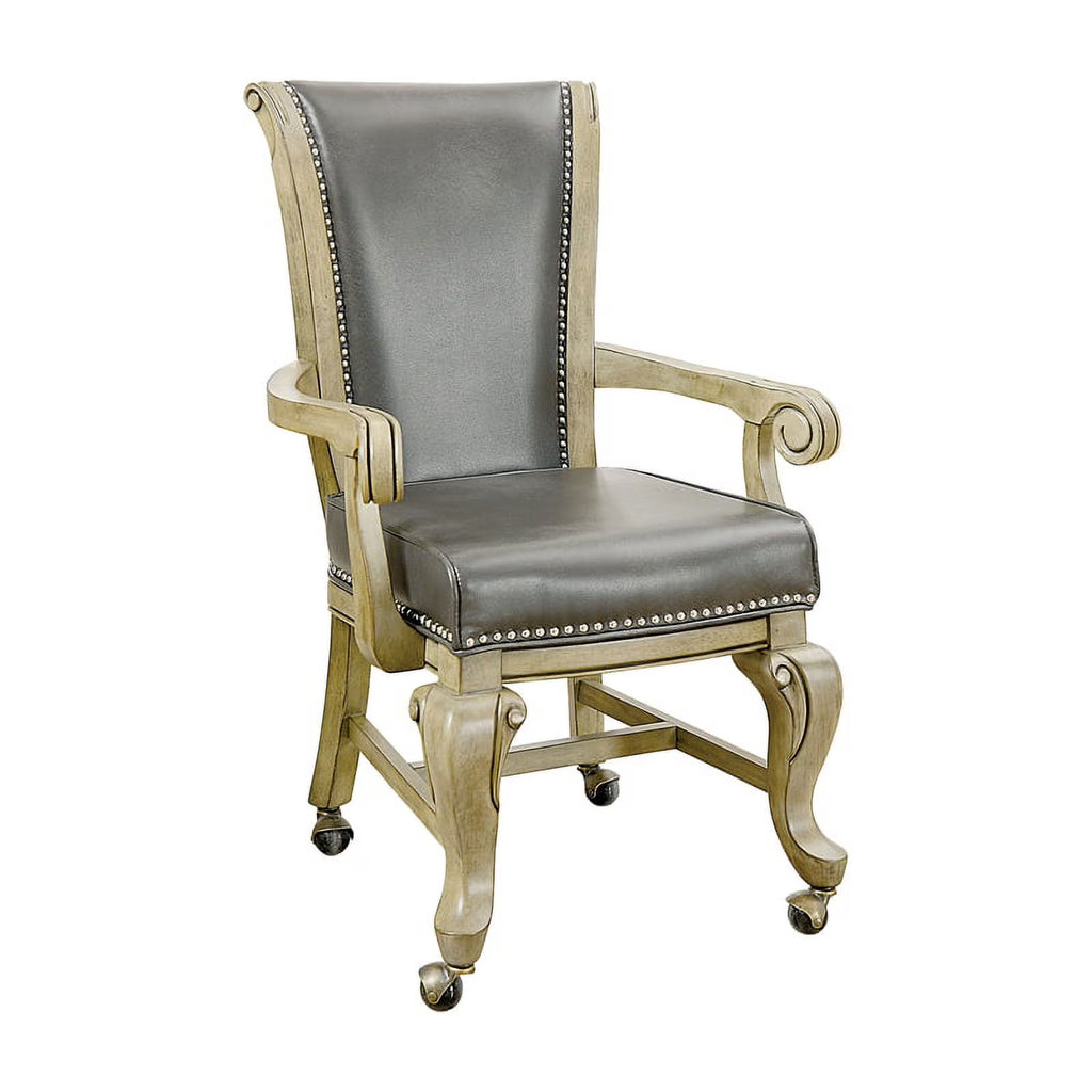 Faux Leather Gaming Chair in Gray (Set of 2) X40195