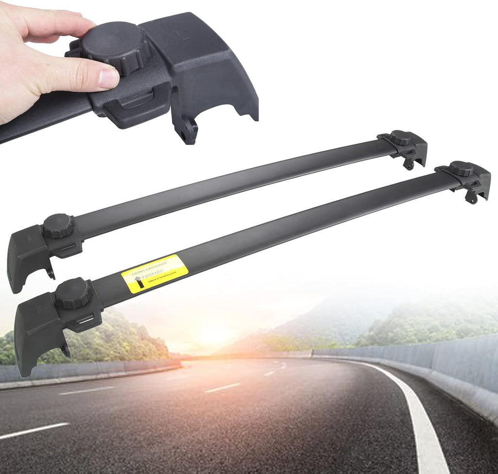 Black Roof Rack Cross Bar Rail F7416