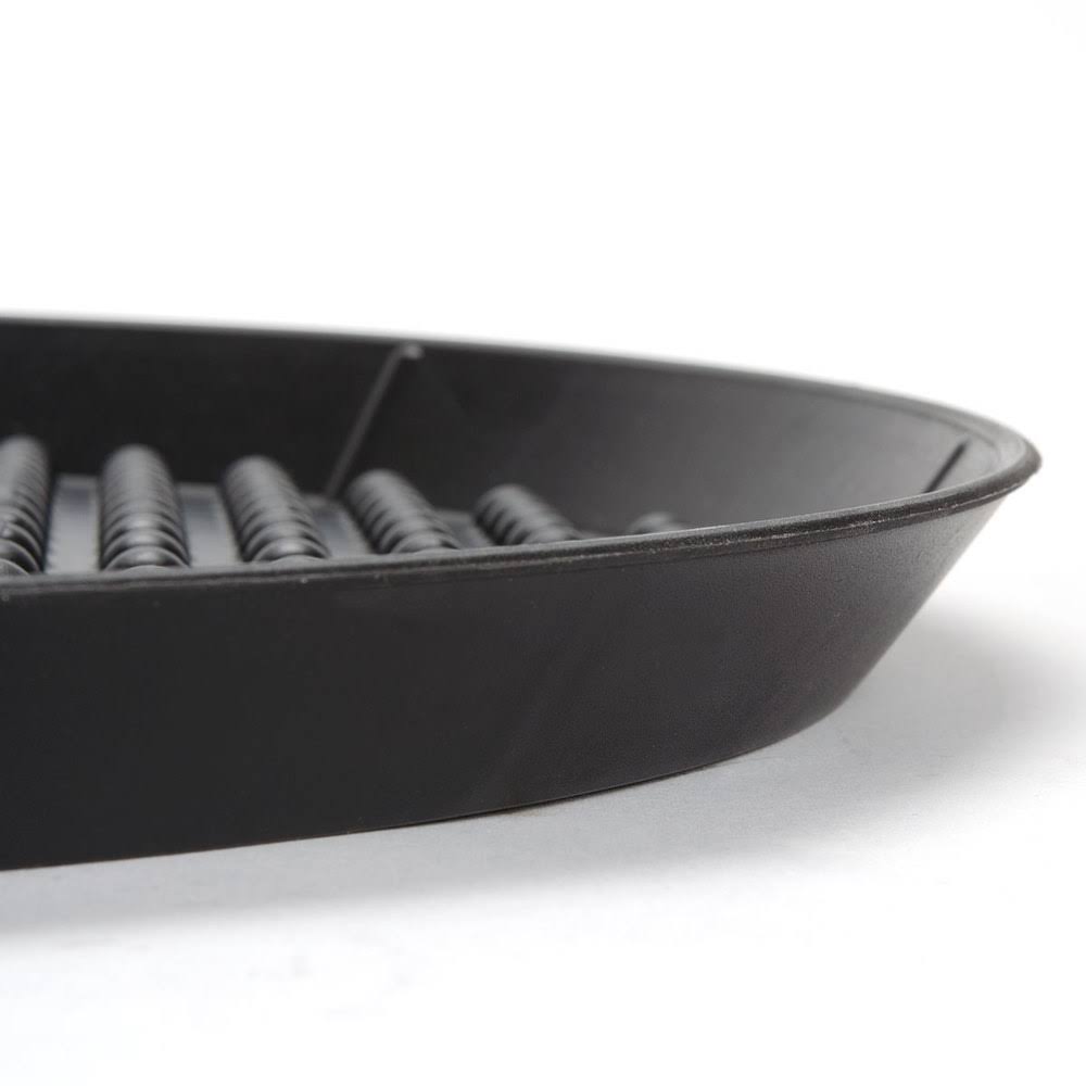 15x22 Charcoal Polypropylene Pizza Tray - 12/Case Y5164