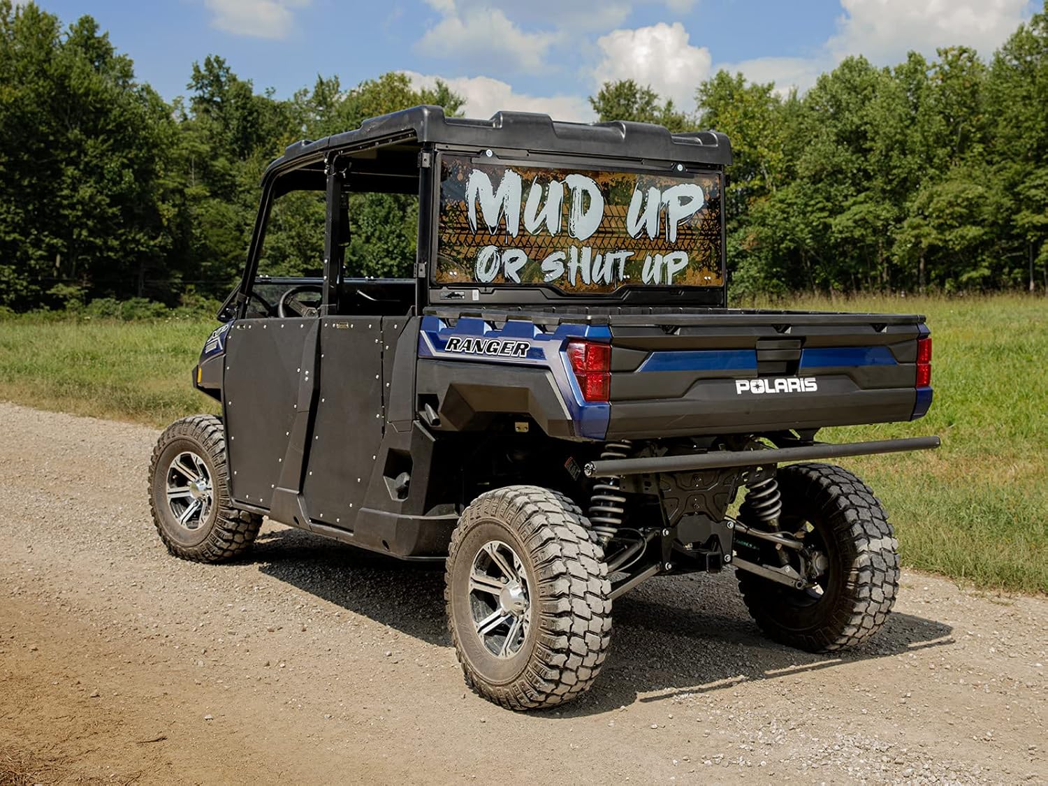 Rear Windshield for Polaris Ranger 900 / Crew, 1/4 Thick Light Tint Polycarbonate A162