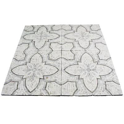 White/Gray Marble Mosaic Tile W479770