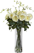 White Willow Rose Arrangement Q667