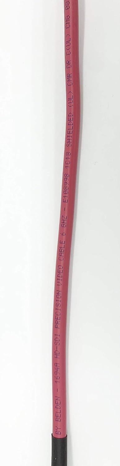 3G/6G HD SDI BNC Cable Red 200ft X578336