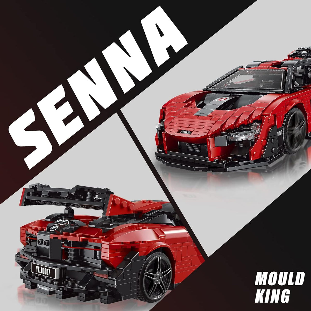 1:12 Scale Building Toys Car Building Kits (1182 Pieces) Pack of 2 K7087