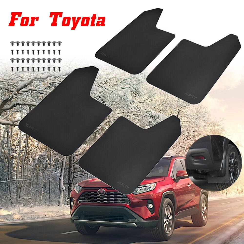 Black PP+TPO Plastic Mud Flaps for Car SUV Truck Y8223