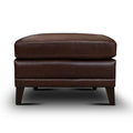 Brown Genuine Leather Ottoman T61289