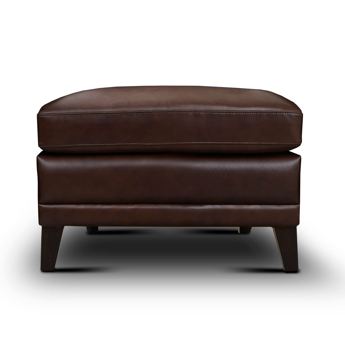 Brown Genuine Leather Ottoman T61289