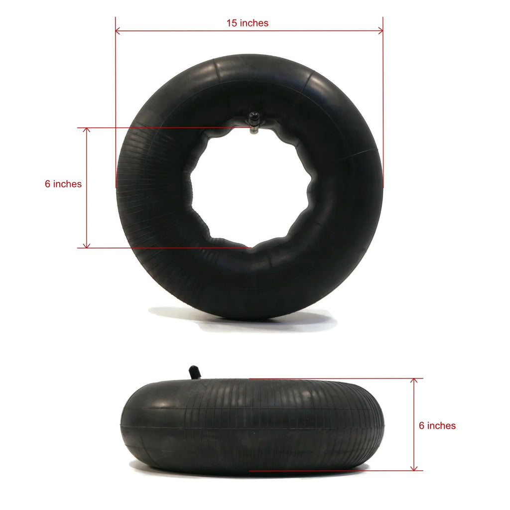 2 Tire Inner Tubes 15x6x6 TR13 Straight Valve Stem X496602