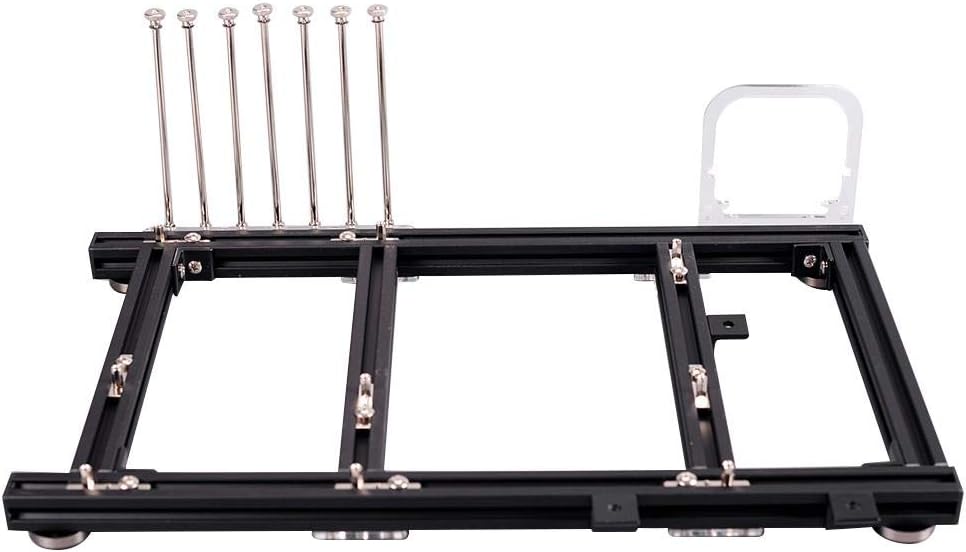 Black Aluminum Alloy ATX Open Air PC Test Bench Case H851
