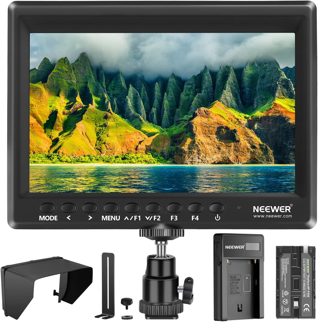 7 Inch 1280x800 4K HDMI Input Camera Field Monitor with 2600mAh Li-ion Battery Y29677