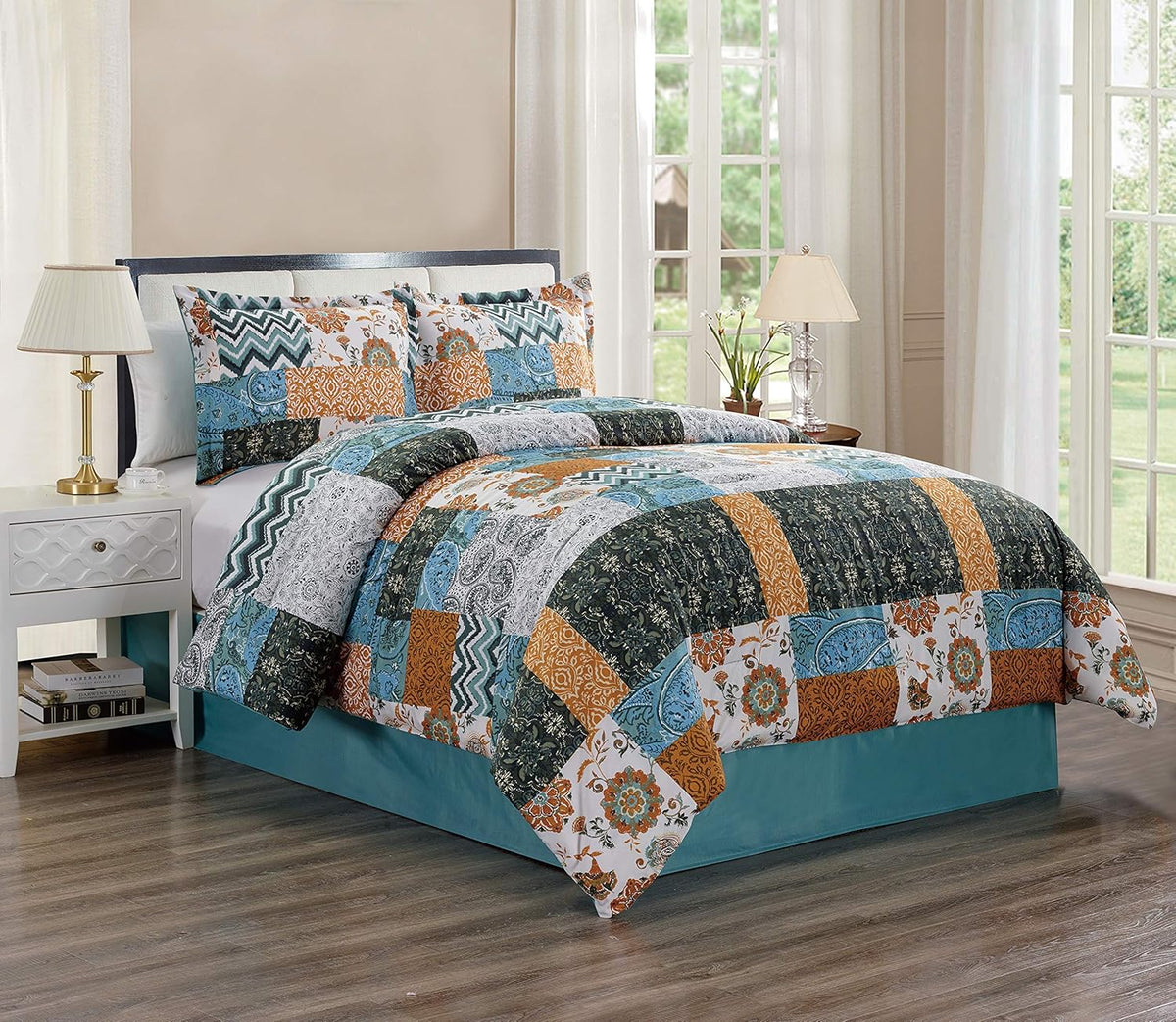 3-Piece Queen Size Down Alternative Comforter Set M6034