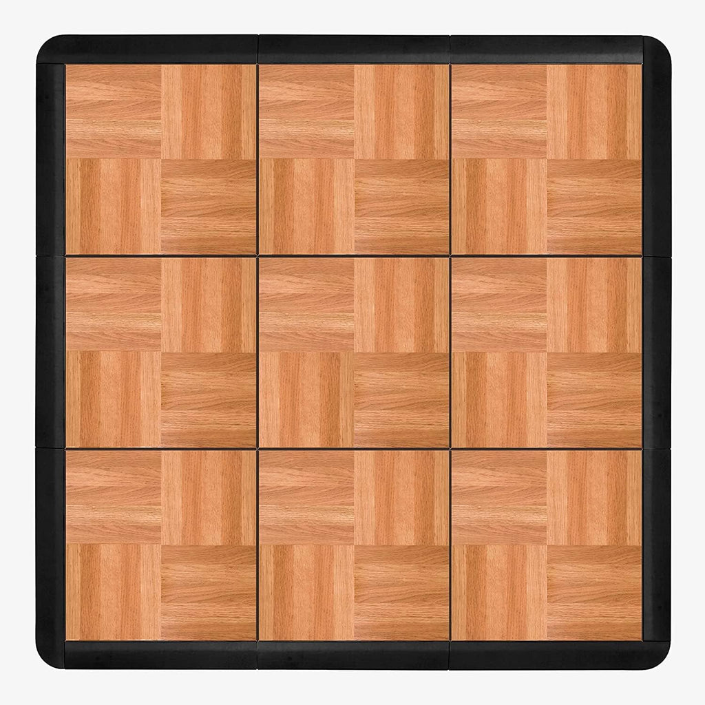 9 Piece Tap Dance Studio Floor Tile Kit with Edge Pieces C317096