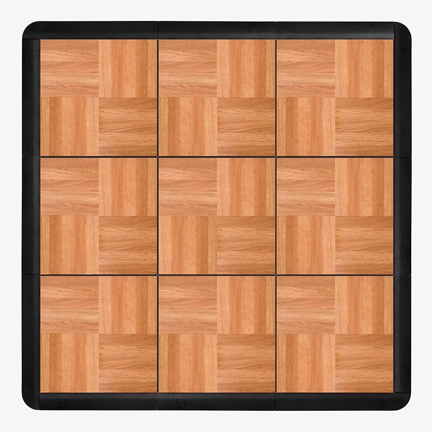 9 Piece Tap Dance Studio Floor Tile Kit with Edge Pieces C317096