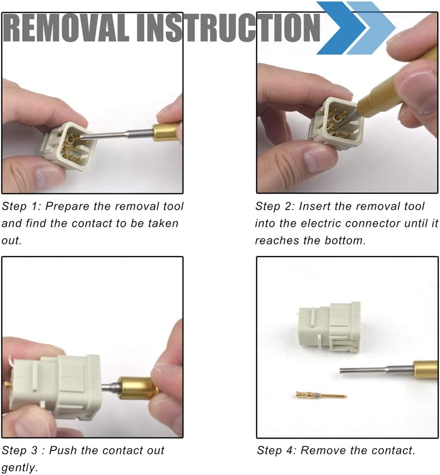 Heavy Duty Connectors Crimp Contact Removal Tool Kit Z225