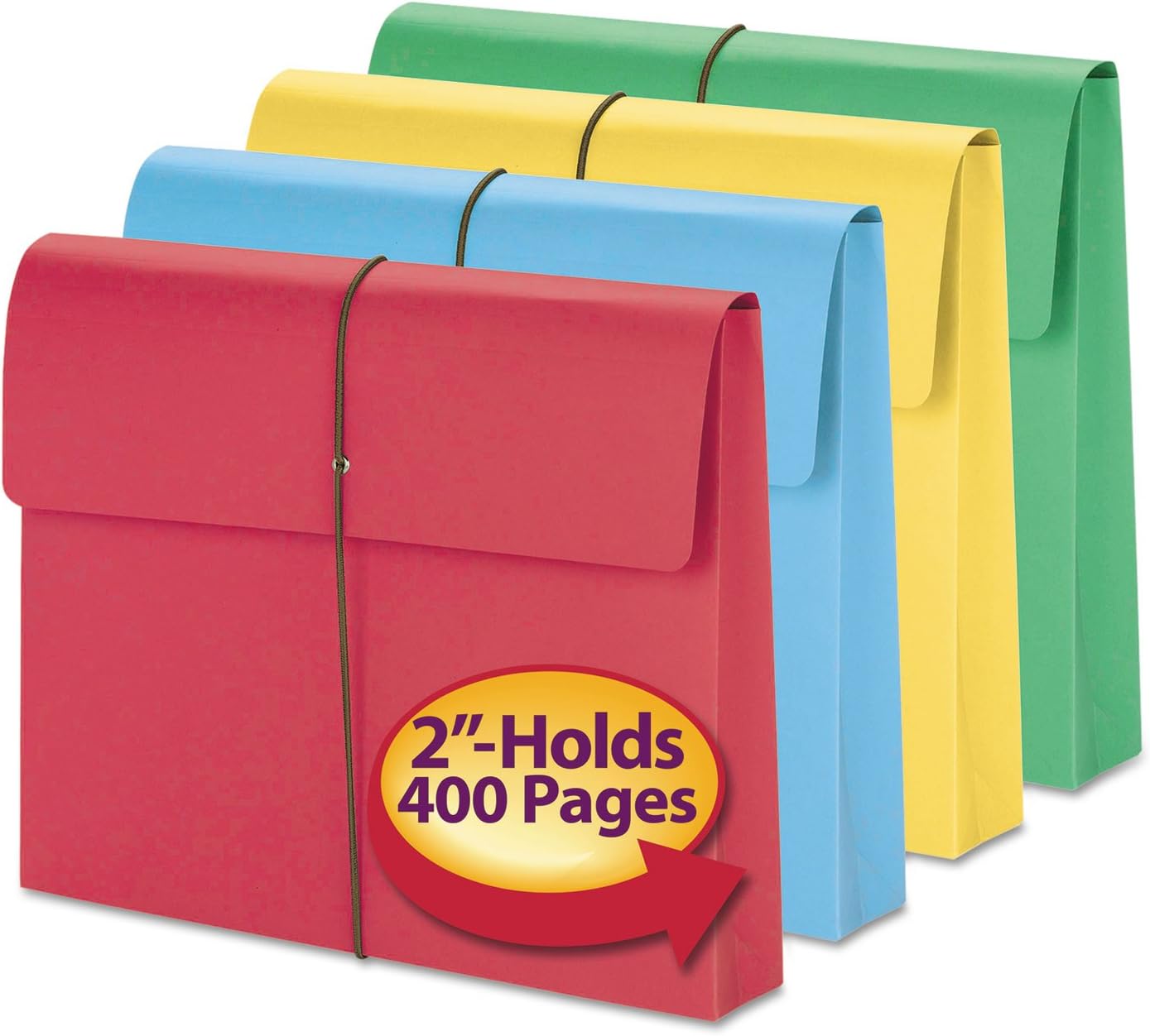 2-Inch Exp Wallet Elastic Cord Letter 50/Box Y5327