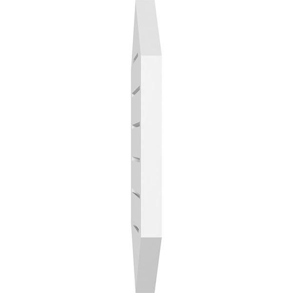 20x22W x 26x22H Vertical Peaked Surface Mount PVC Gable Vent G701