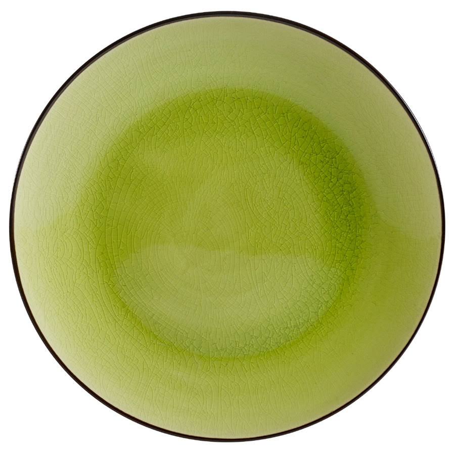 10-Inch Golden Green Coupe Round Plate, Box of 12 J74527