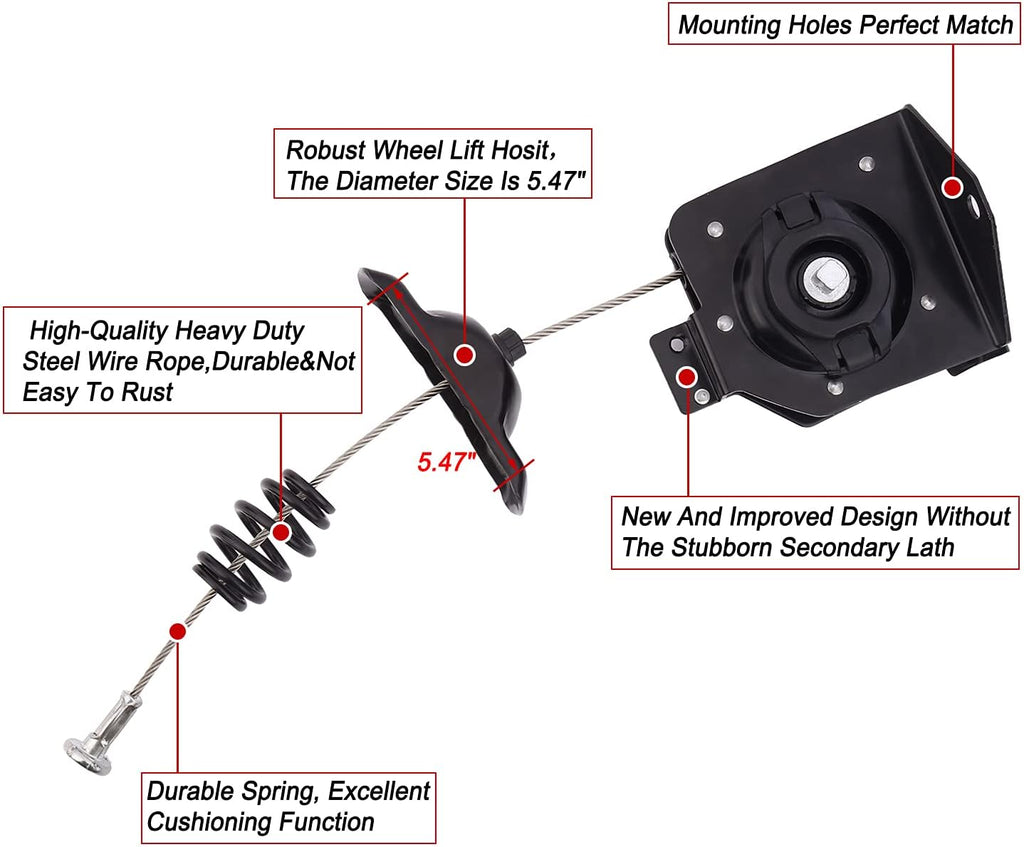 Spare Tire Hoist Assembly, Pack of 2 B569279