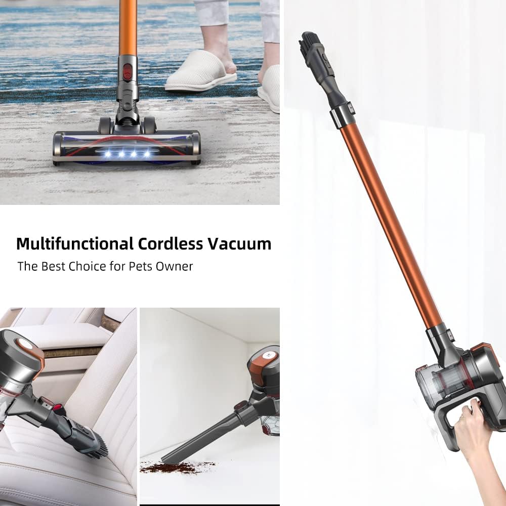 Cordless Stick Vacuum Cleaner 30KPa Lightweight Handheld Vacuum L8356