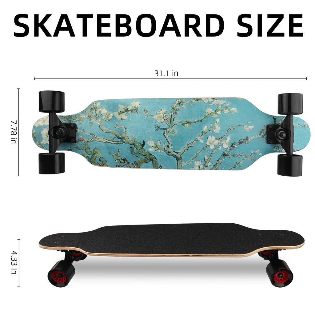 31 Inch Maple Concave Cruiser Skateboard with ABEC-9 Bearing I700403