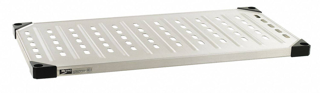 Silver Louvered Shelf X556886