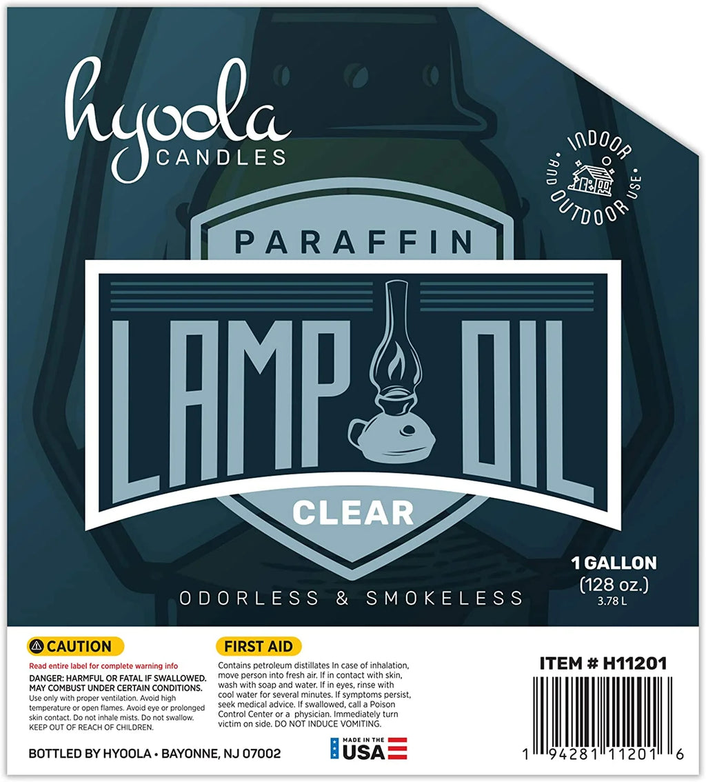 Clean Smokeless Liquid Paraffin Lamp Oil, Clear, 1 Gallon F889944