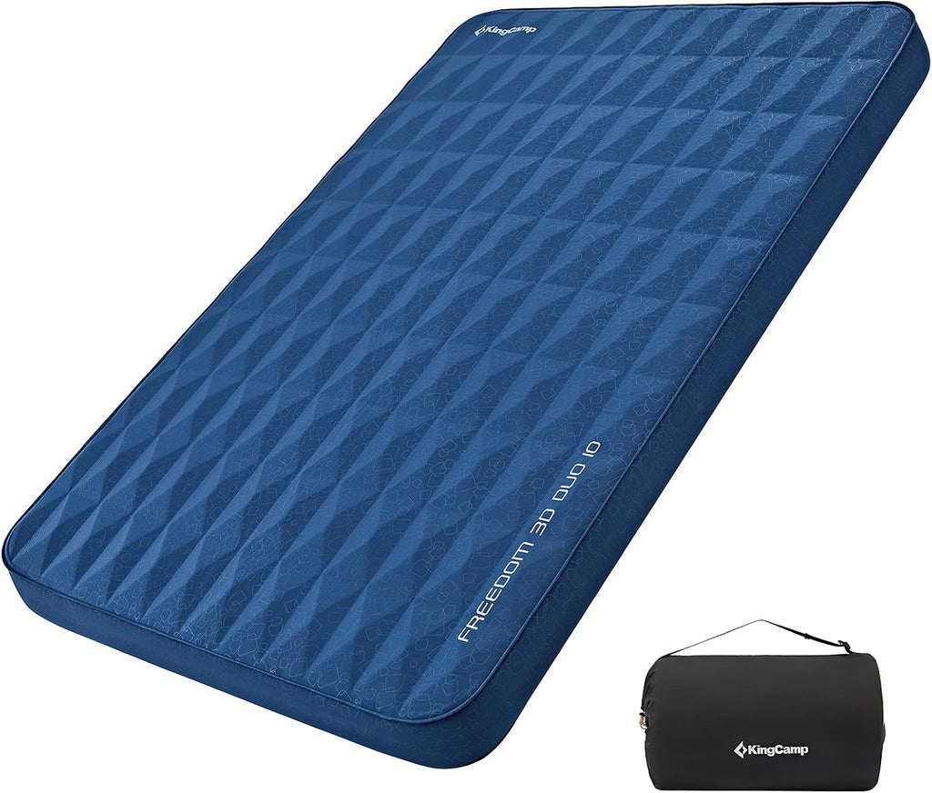 Self-Inflating Camping Sleeping Pad with 3D Sides, Black & Gray P15174