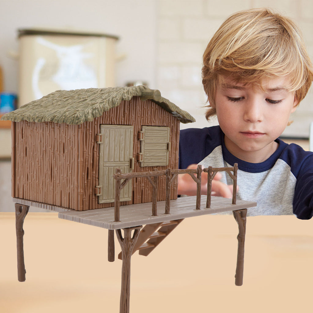 Miniature Diy Farmhouse Model Assembled Handcraft Educational Toys Q361810