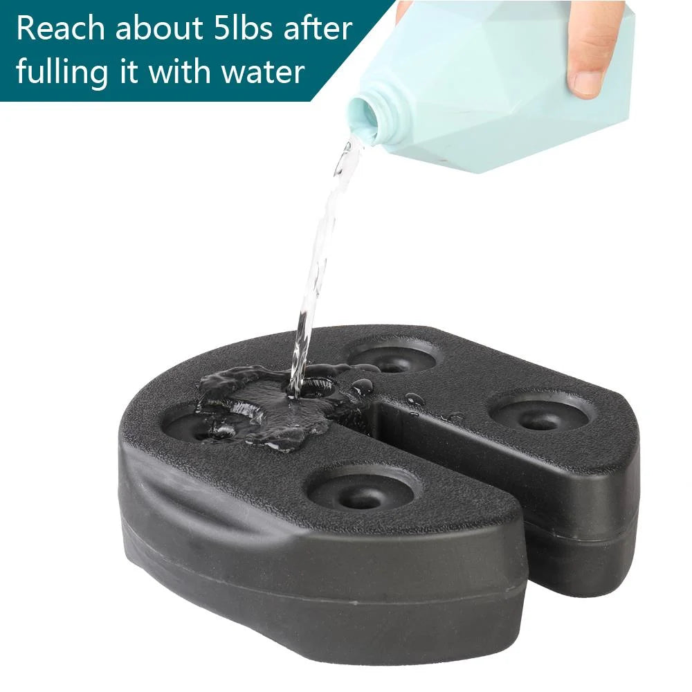 6Pcs Weight Plates Canopy Water Black M934