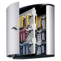 Locking Key Cabinet, 54-Key, Brushed Aluminum, Silver G621