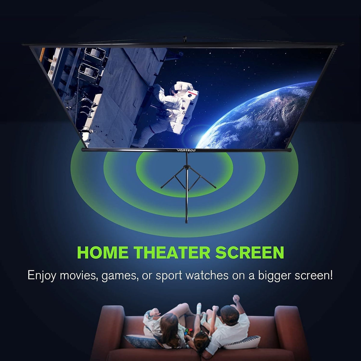 100 Inch Outdoor Projector Screen with Stand N58690