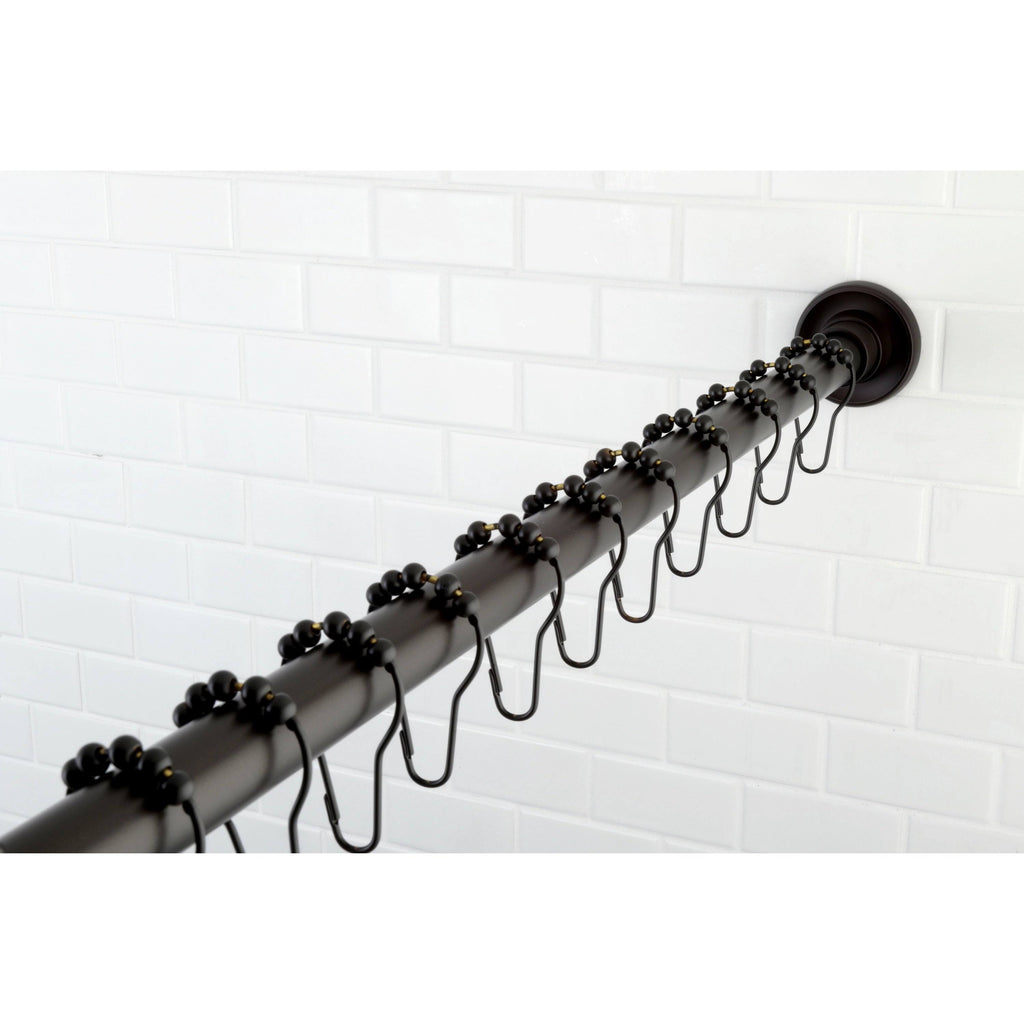 Tension Shower Rod with Hooks Oil Rubbed Bronze Y556817
