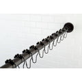 Tension Shower Rod with Hooks Oil Rubbed Bronze Y556817