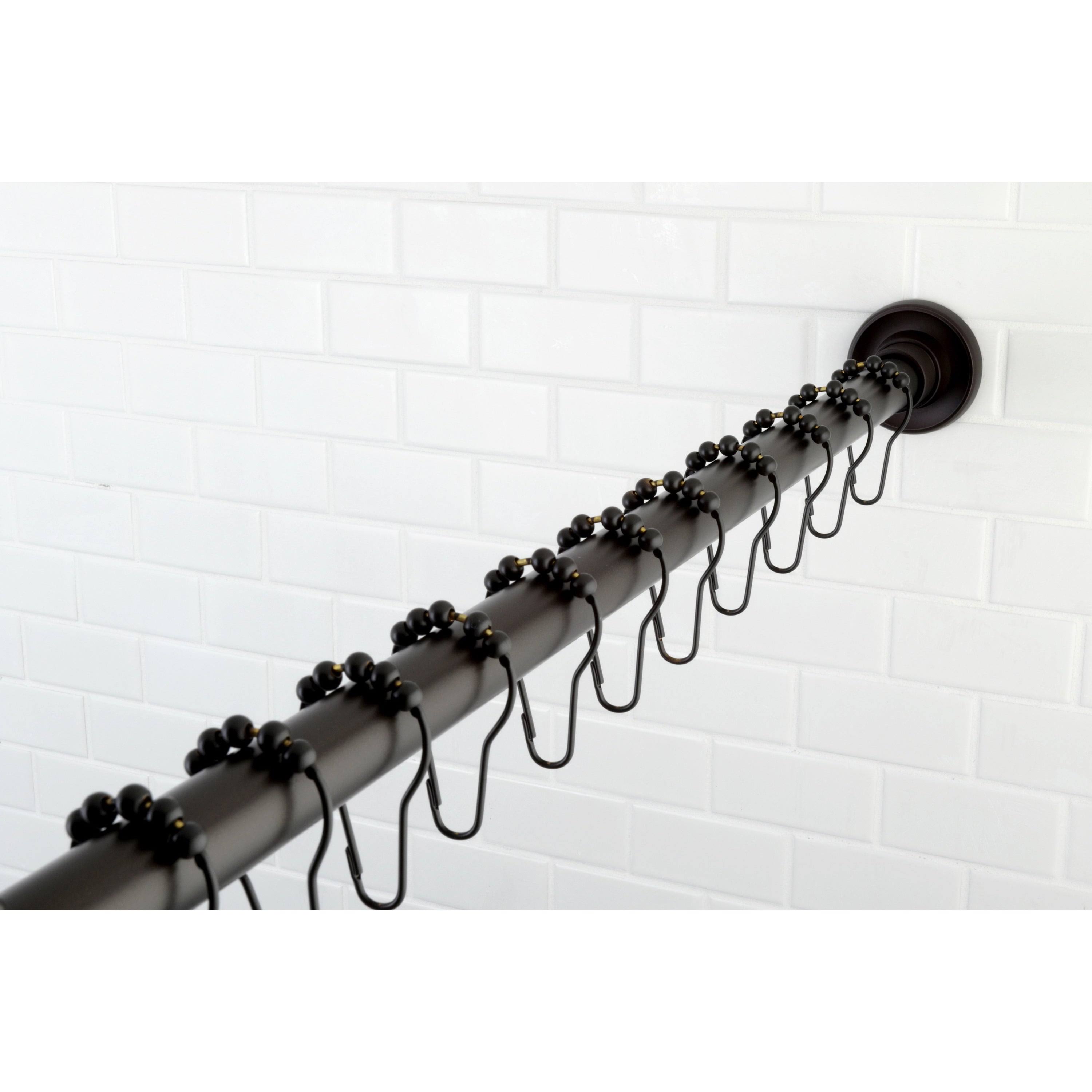 Tension Shower Rod with Hooks Oil Rubbed Bronze Y556817