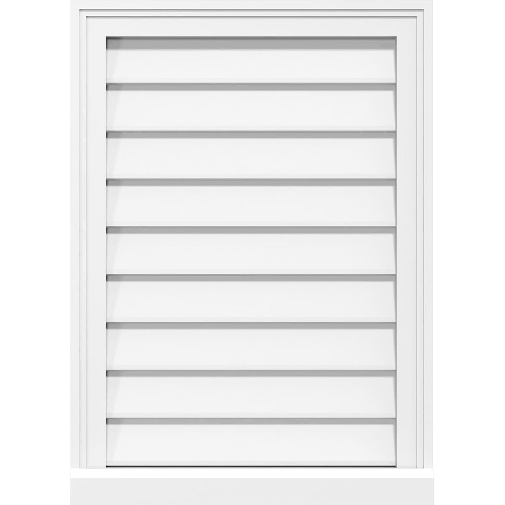 PVC Gable Vent with Brickmould U97451