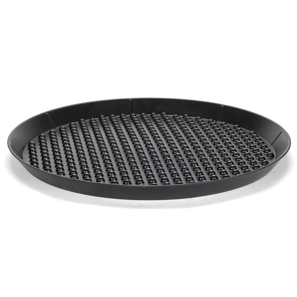 15x22 Charcoal Polypropylene Pizza Tray - 12/Case Y5164