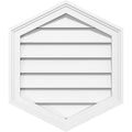 20x22W x 26x22H Vertical Peaked Surface Mount PVC Gable Vent G701