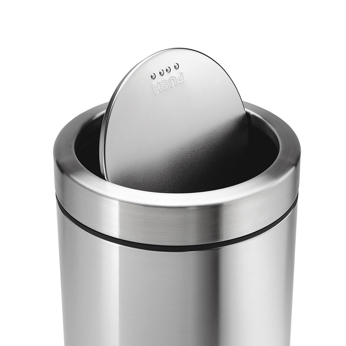 Brushed Stainless Steel Swing Top Bin G50371
