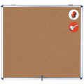 Slim-Line Enclosed Cork Bulletin Board 47 x 38 in. Aluminum Case V8681