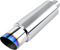 Stainless Steel Exhaust Tip, 15" Length, 2.25'' Inlet 3'' Outlet, Pack of 2 P858