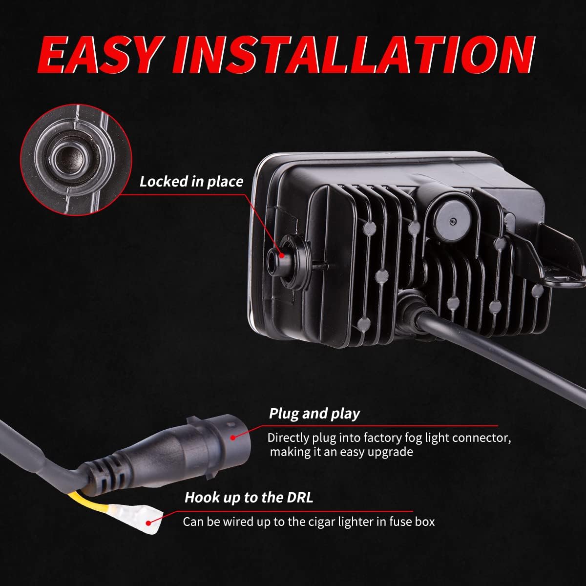 LED Fog Lights with DRL Pack of 2 M153