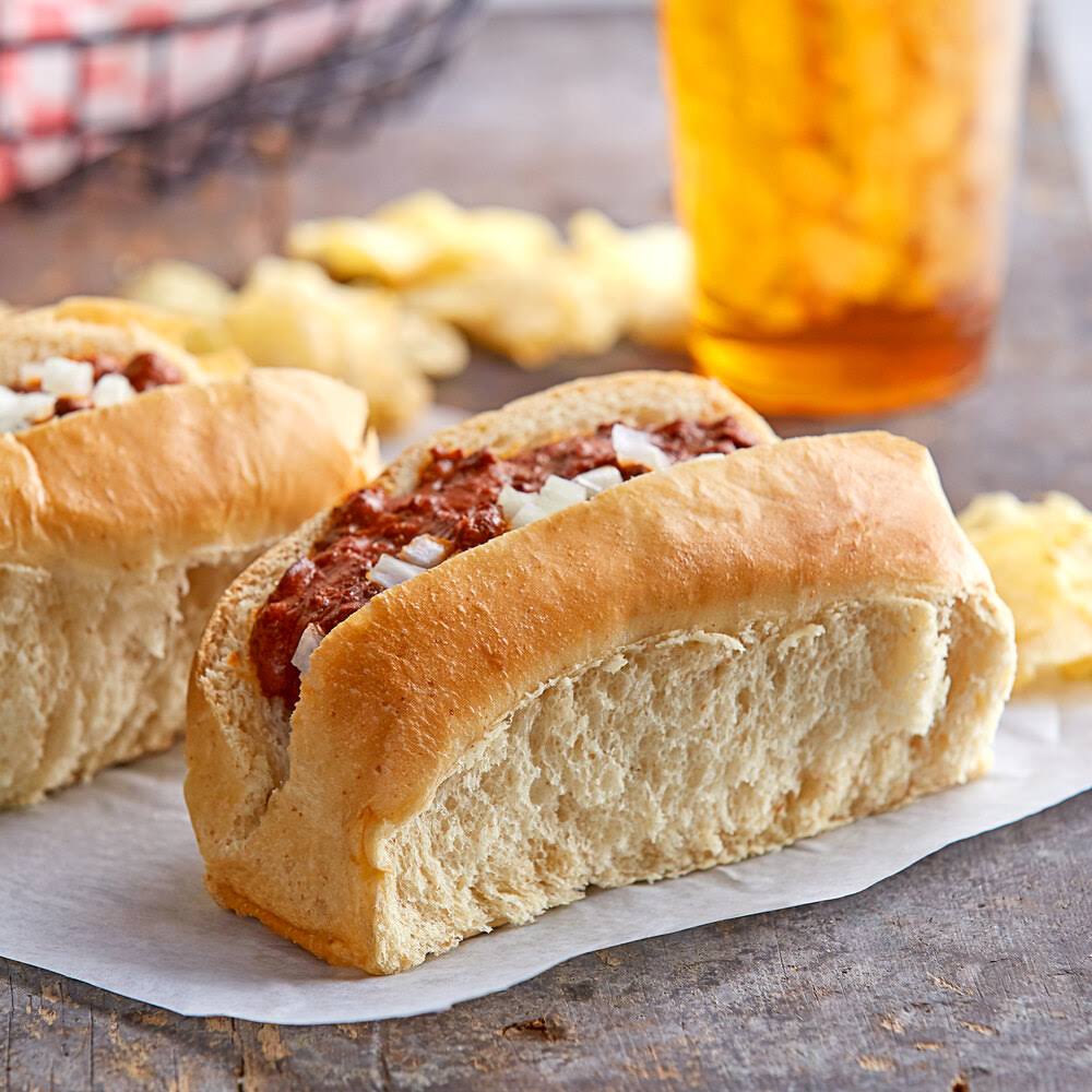 White Hot Dog Bun - 72/Case P598343