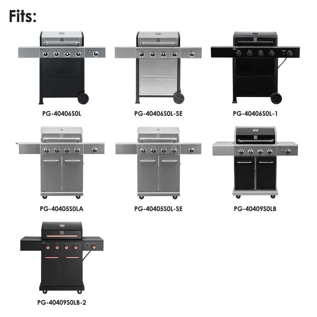 Gray 56-Inch Grill Cover for 4-Burner Gas Grill I41792