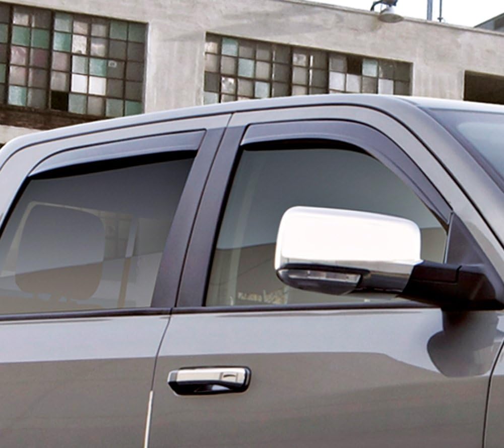 Low Profile Dark Smoke Side Window Deflector, 4-Piece Set O9520