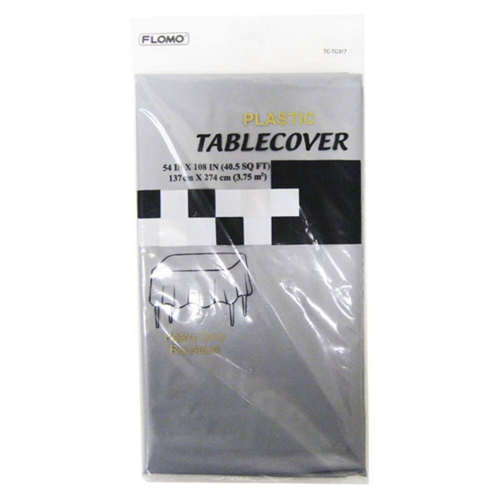 Silver Rectangular Table Cover Size 54x22 x 108x22 Case Pack 36 A2553