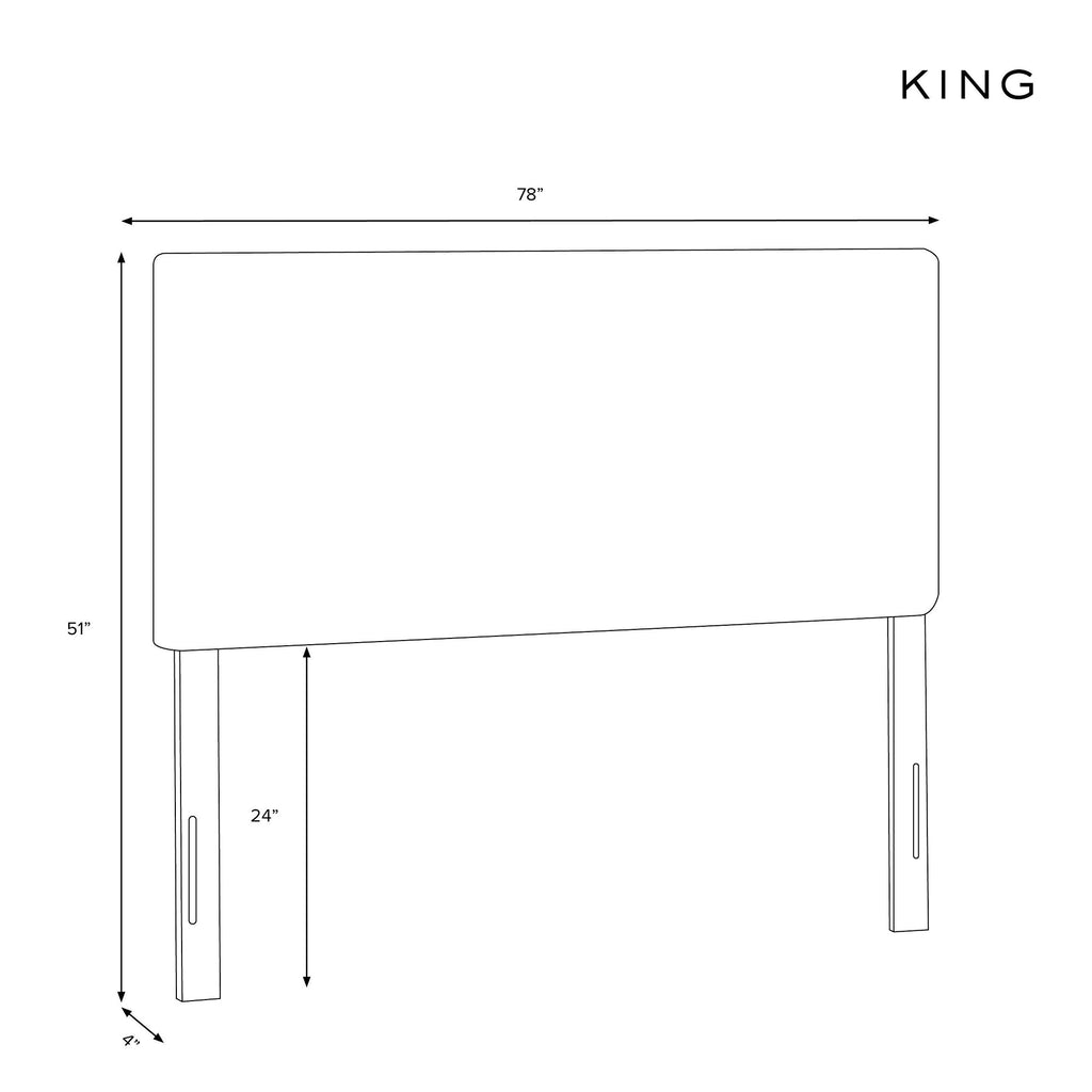 Navy Linen Box Seam Headboard T194